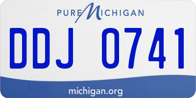 MI license plate DDJ0741
