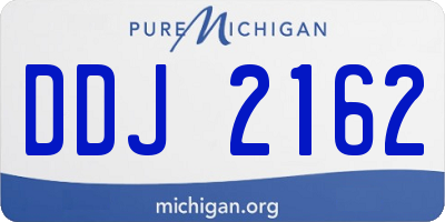 MI license plate DDJ2162