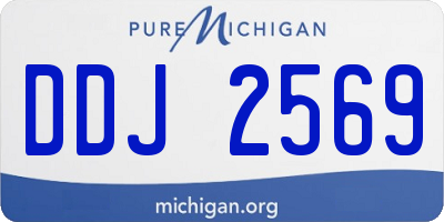 MI license plate DDJ2569