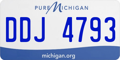 MI license plate DDJ4793