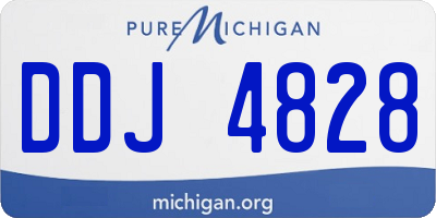 MI license plate DDJ4828
