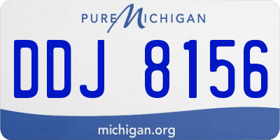 MI license plate DDJ8156