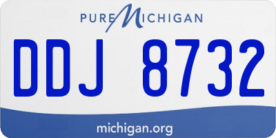MI license plate DDJ8732