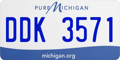 MI license plate DDK3571