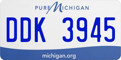 MI license plate DDK3945