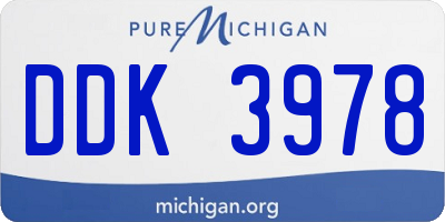 MI license plate DDK3978