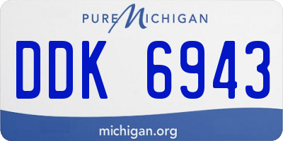 MI license plate DDK6943