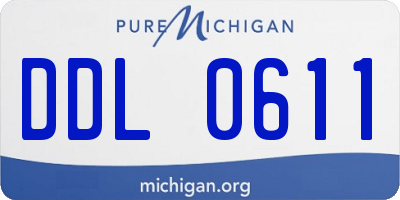 MI license plate DDL0611