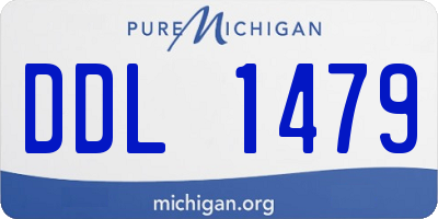 MI license plate DDL1479