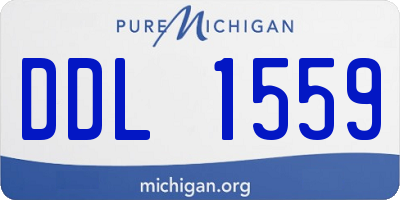 MI license plate DDL1559
