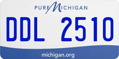 MI license plate DDL2510