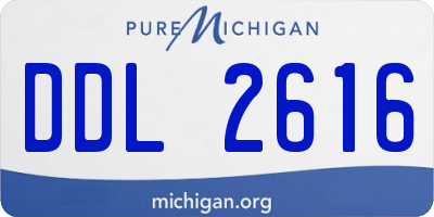 MI license plate DDL2616