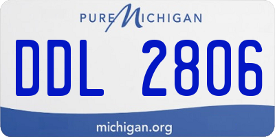 MI license plate DDL2806