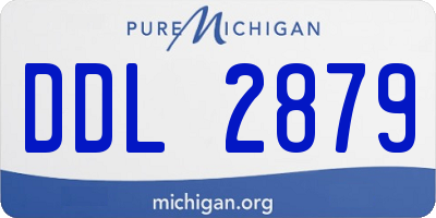 MI license plate DDL2879