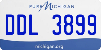 MI license plate DDL3899