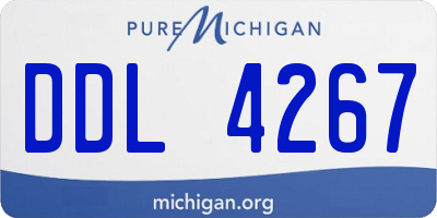 MI license plate DDL4267