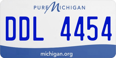 MI license plate DDL4454