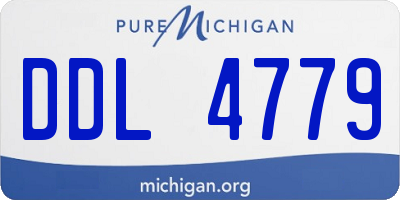 MI license plate DDL4779