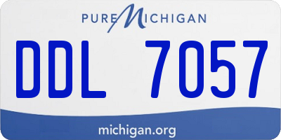 MI license plate DDL7057