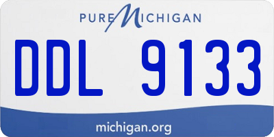 MI license plate DDL9133