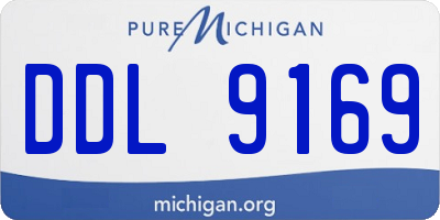 MI license plate DDL9169