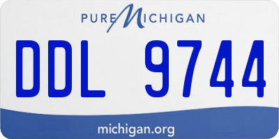 MI license plate DDL9744