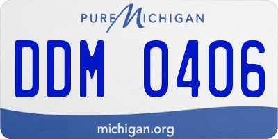 MI license plate DDM0406
