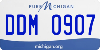 MI license plate DDM0907