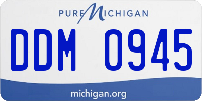 MI license plate DDM0945
