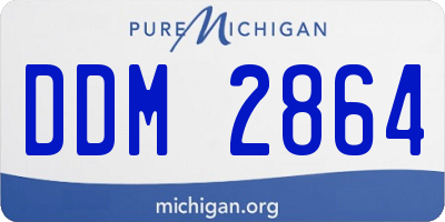 MI license plate DDM2864