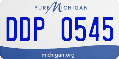 MI license plate DDP0545