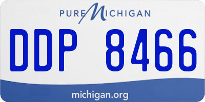 MI license plate DDP8466