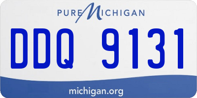 MI license plate DDQ9131