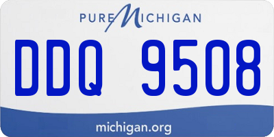 MI license plate DDQ9508