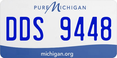 MI license plate DDS9448