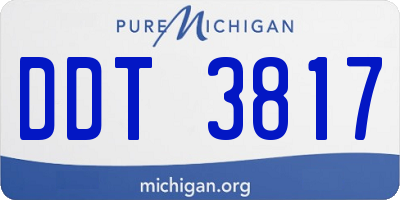 MI license plate DDT3817