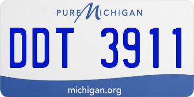 MI license plate DDT3911