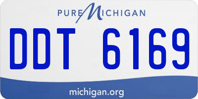 MI license plate DDT6169