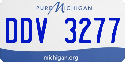 MI license plate DDV3277