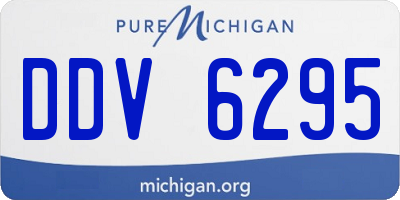 MI license plate DDV6295