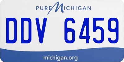MI license plate DDV6459