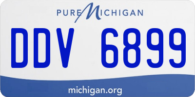 MI license plate DDV6899