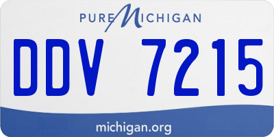 MI license plate DDV7215