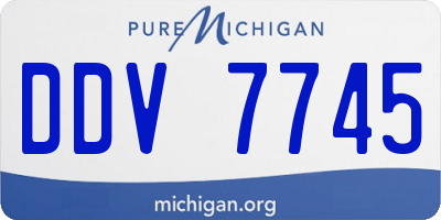 MI license plate DDV7745