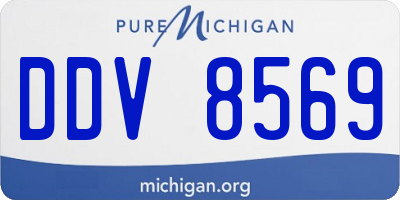 MI license plate DDV8569