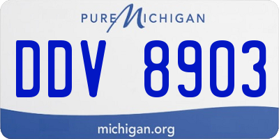 MI license plate DDV8903