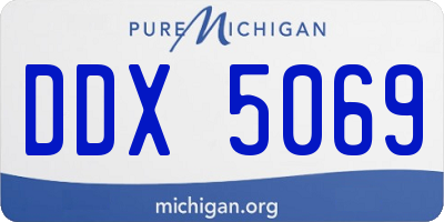 MI license plate DDX5069