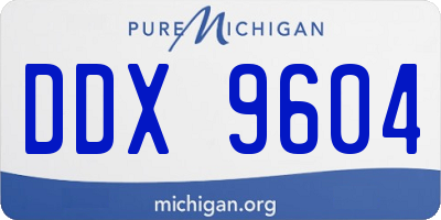 MI license plate DDX9604