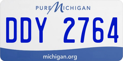 MI license plate DDY2764
