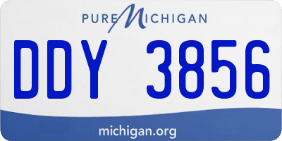 MI license plate DDY3856
